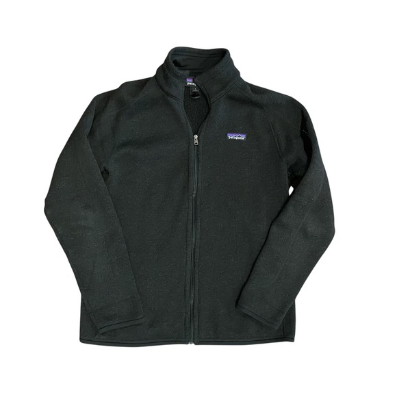 Patagonia Better Sweater Fleece Jacket Women Large Full Zip Fleece Jacket Black - Picture 1 of 15